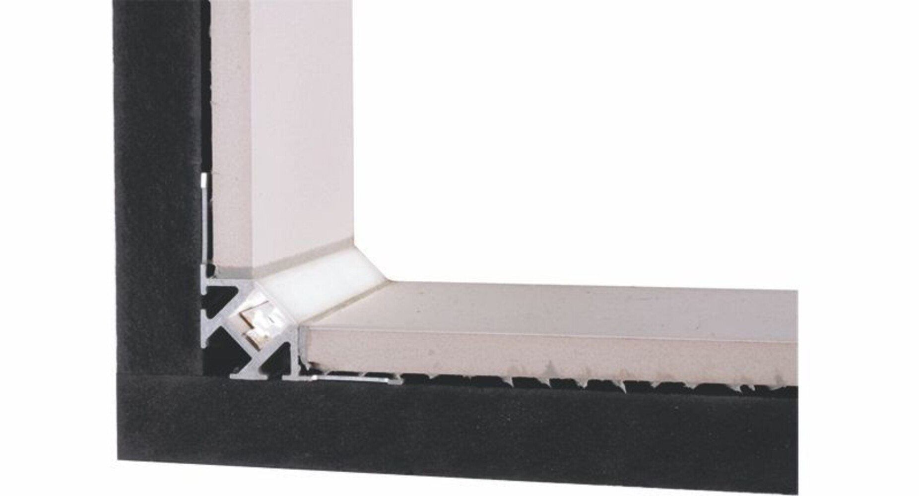 Exquisites silber mattes LED-Profil von Deko-Light für 8-9.3 mm LED-Stripes