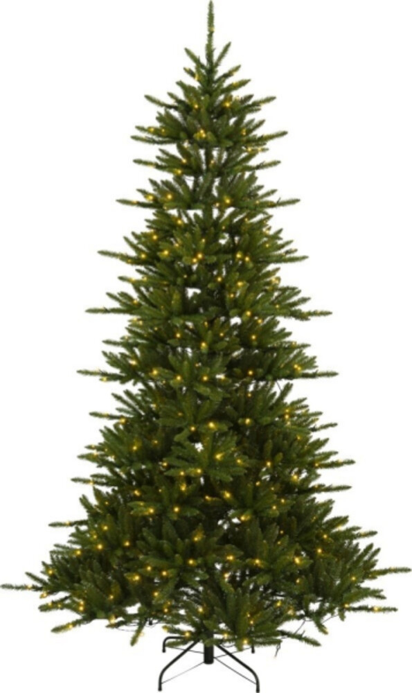 Erstrahlt in grüner Farbe, ein prächtiger Lichterbaum von Star Trading mit lichtbesetzten Zweigspitzen, fest und wunderschön für den Outdoor-Bereich