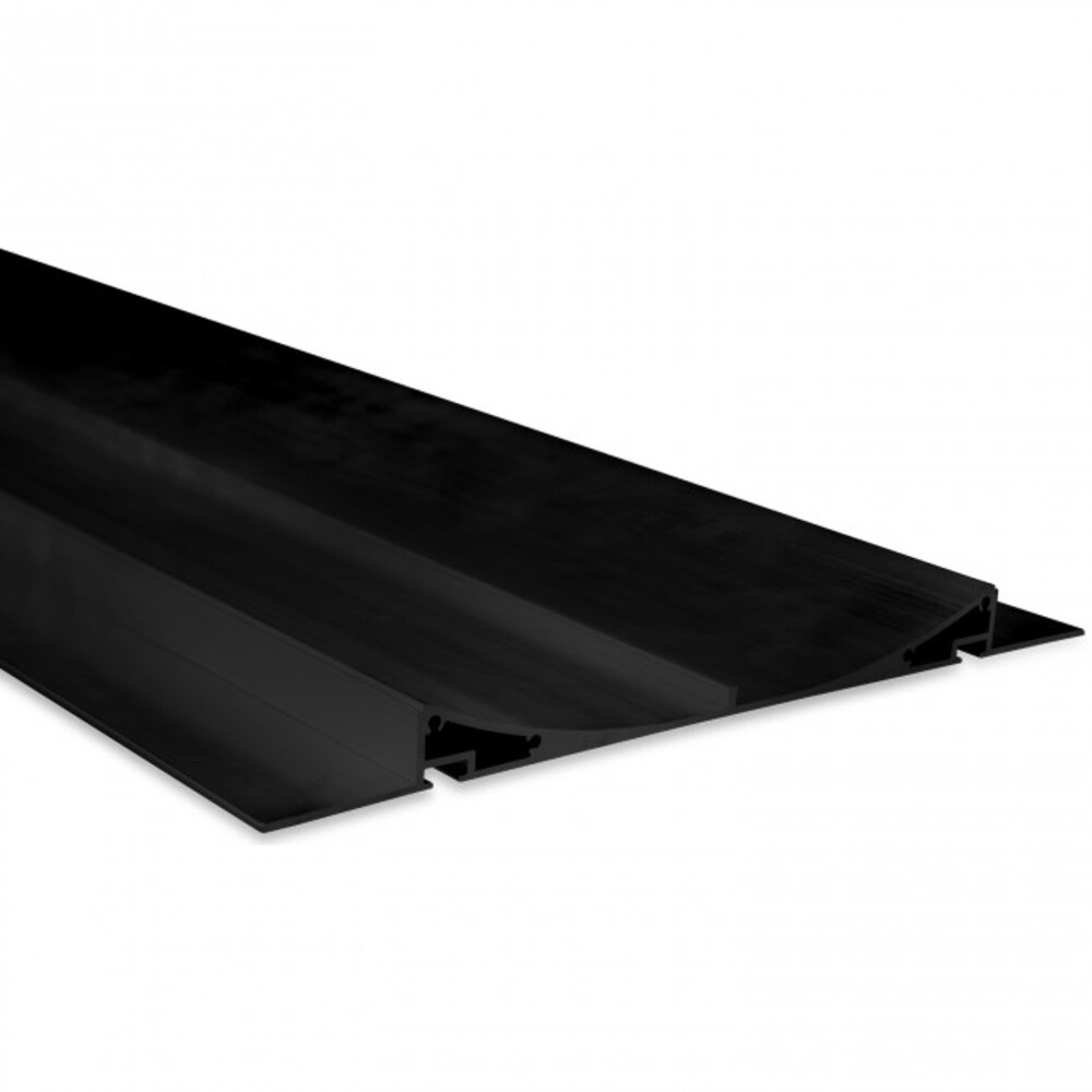 Elegant schwarzes LED-Profil von GALAXY profiles mit einer maximalen Stripe-Breite von 11mm für Trockenbauten