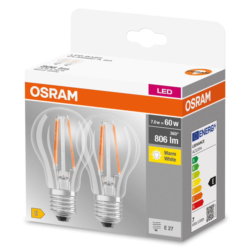 Hochwertiges LED-Leuchtmittel von OSRAM mit warmem Licht