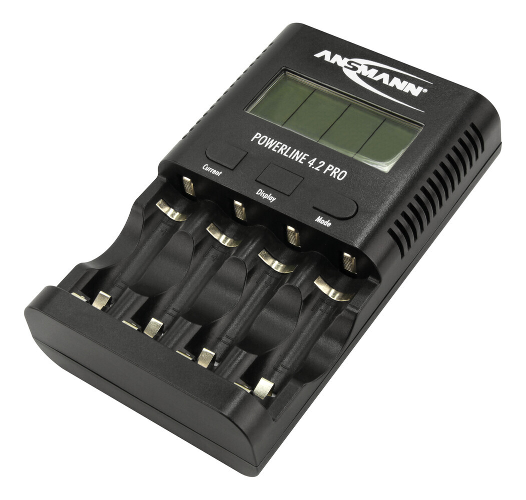 Ansmann Akku-Ladegerät NiMH NiCD Powerline 4 2 Pro in hochwertiger Qualität