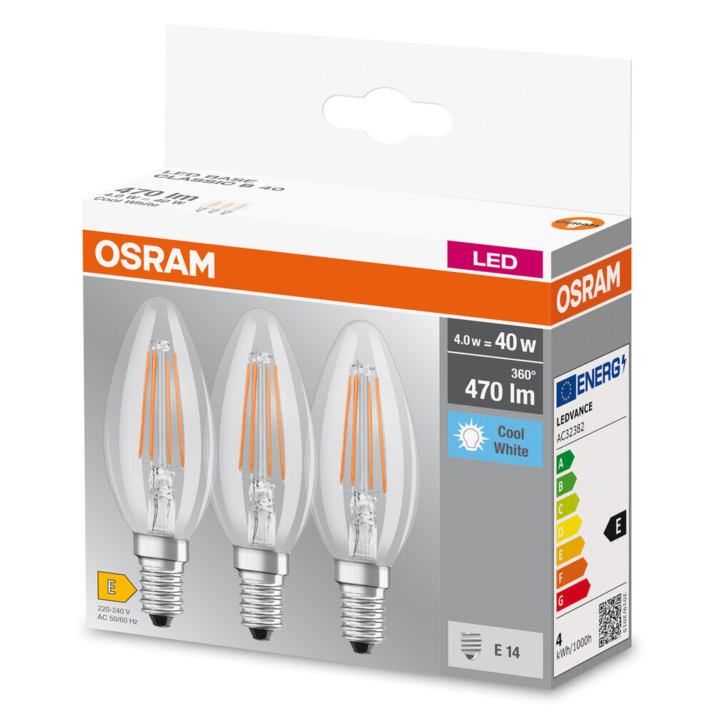 Hochwertiges LED-Leuchtmittel von OSRAM mit einer Farbtemperatur von 4000 K erzeugt ein angenehmes Licht