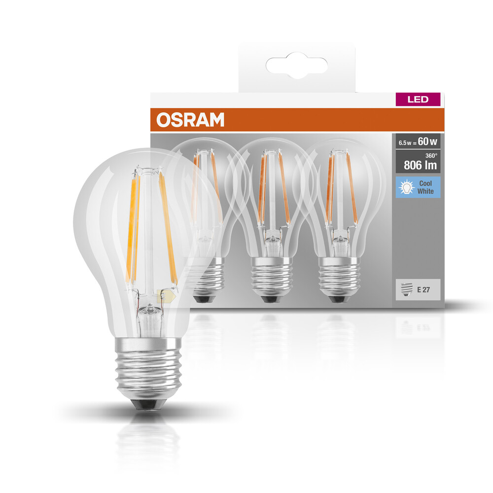 Hervorragendes und energieeffizientes OSRAM LED-Leuchtmittel strahlt angenehm warmes Licht aus