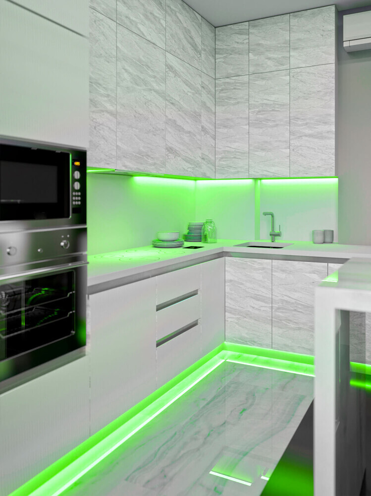 Premium grüner LED Streifen mit 24V und Smart Home Funktionen von LED Universum