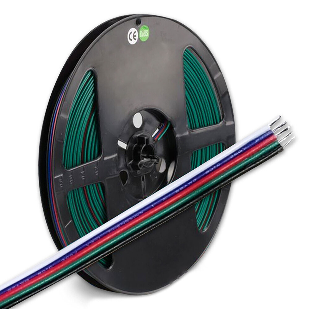 Glänzendes, robustes und flexibles Isoled RGB Kabel