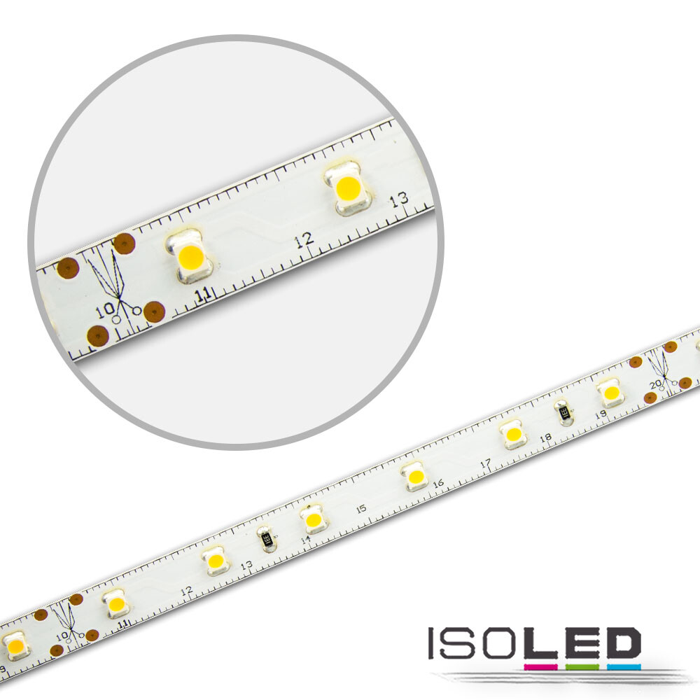 Bezaubernder Isoled LED-Streifen, der in warmweißer Farbe leuchtet