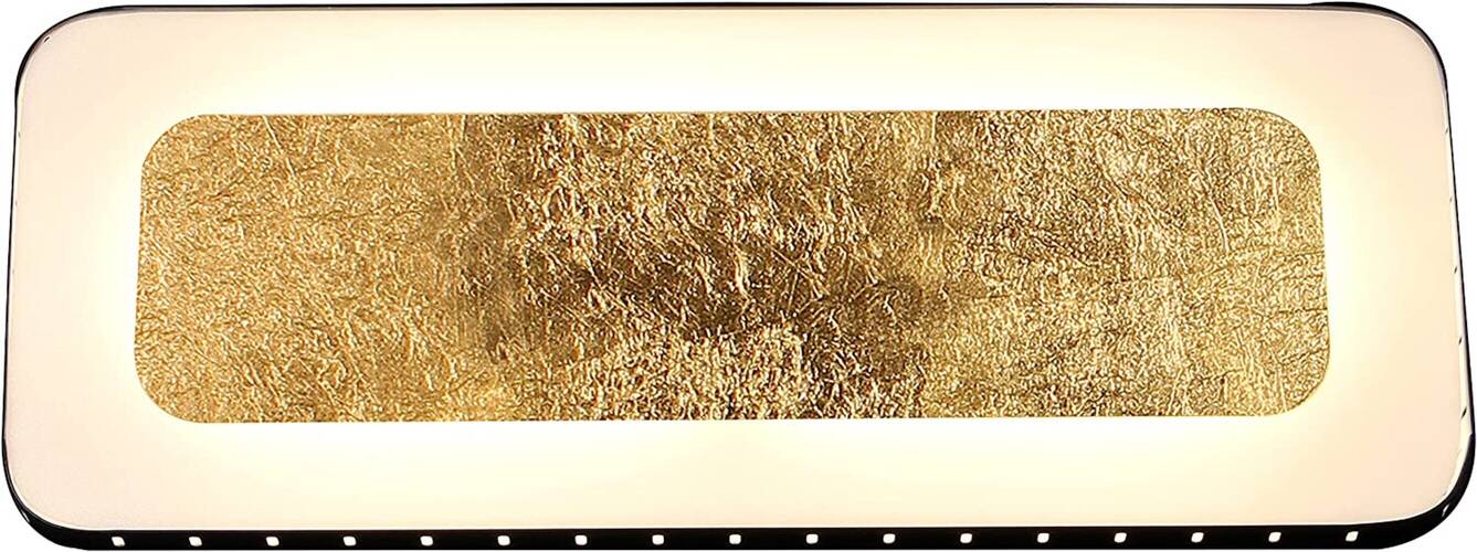 Prachtvolle goldene ECO-LIGHT Wandleuchte mit schwarzem Rand und 3-Stufen-Dimmer