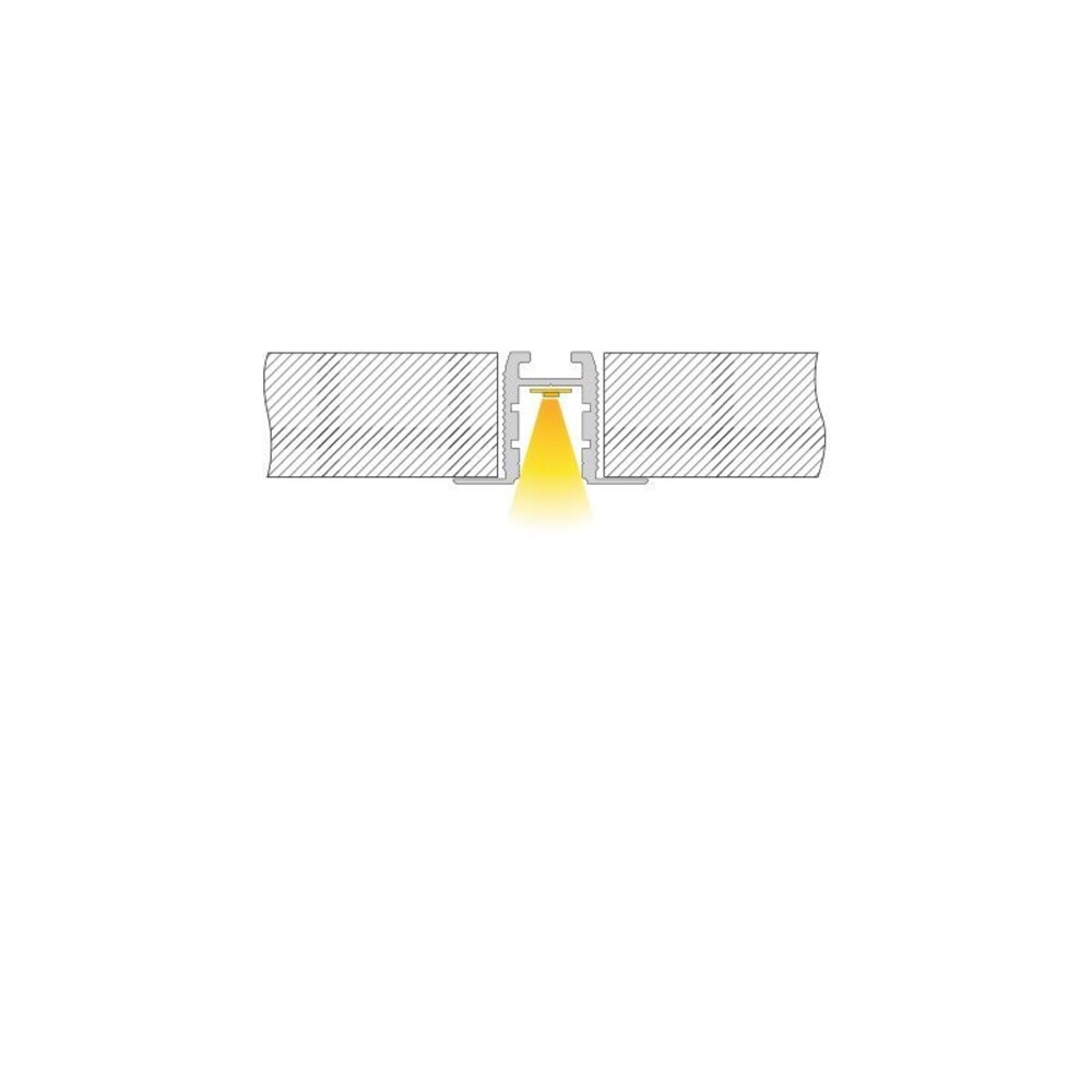 Weiß mattes LED Profil für 12mm LED Stripes von Deko-Light