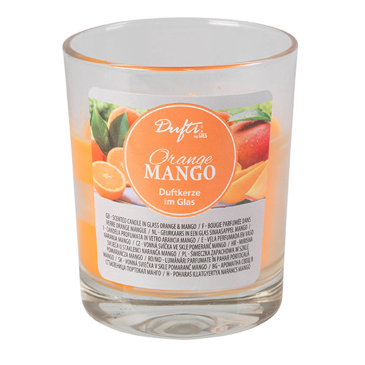 Dufti by Gies 213-611192-25 Duftkerze im Glas Orange Mango