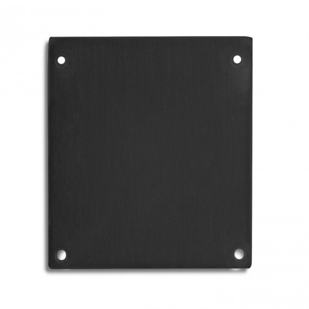 Stilvolle schwarze Endkappe von GALAXY profiles aus Aluminium