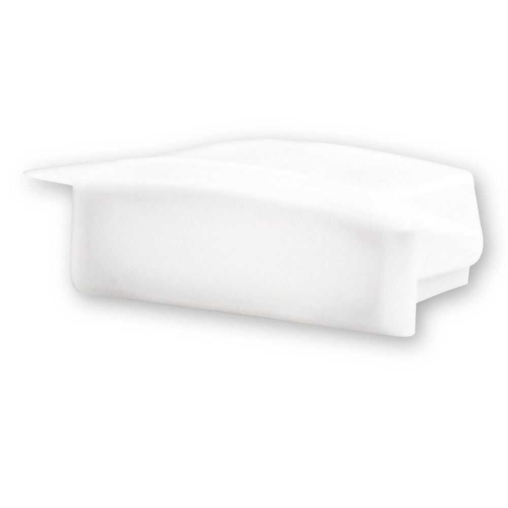 Hochwertige weiße Endkappe von Isoled für Profil DIVE12 FLAT