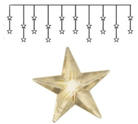 Star Trading 2006-73-1 LED-Lichtervorhang mit Sternen