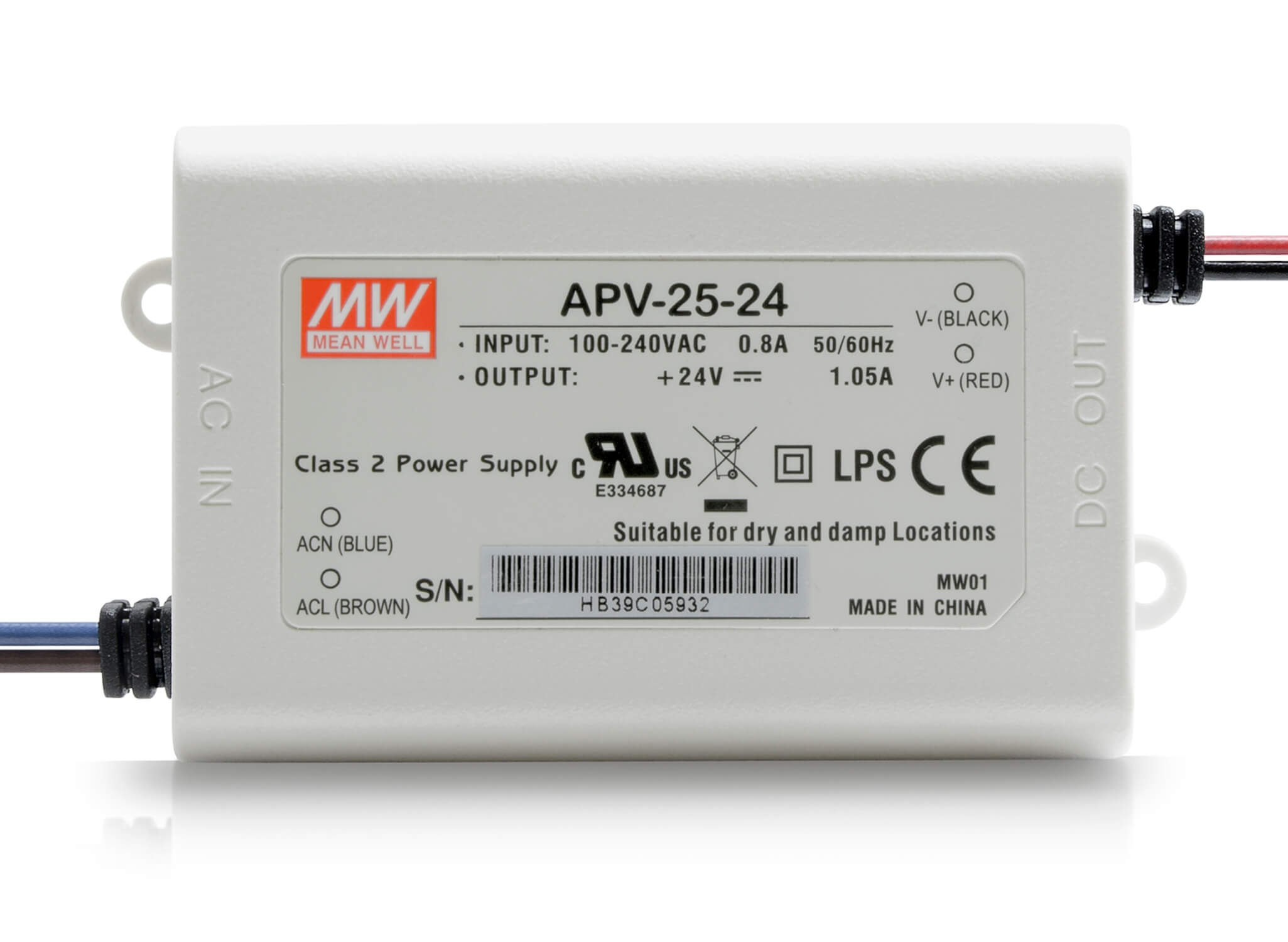 APV-25-24 Installationsnetzteil 24V DC
