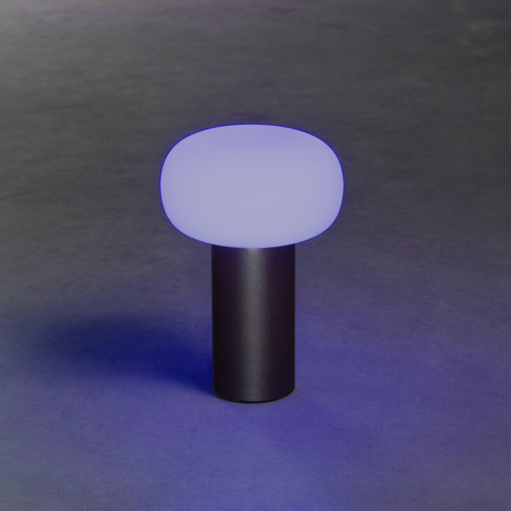 Elegante schwarze Tischleuchte mit RGB-Beleuchtung von Konstsmide