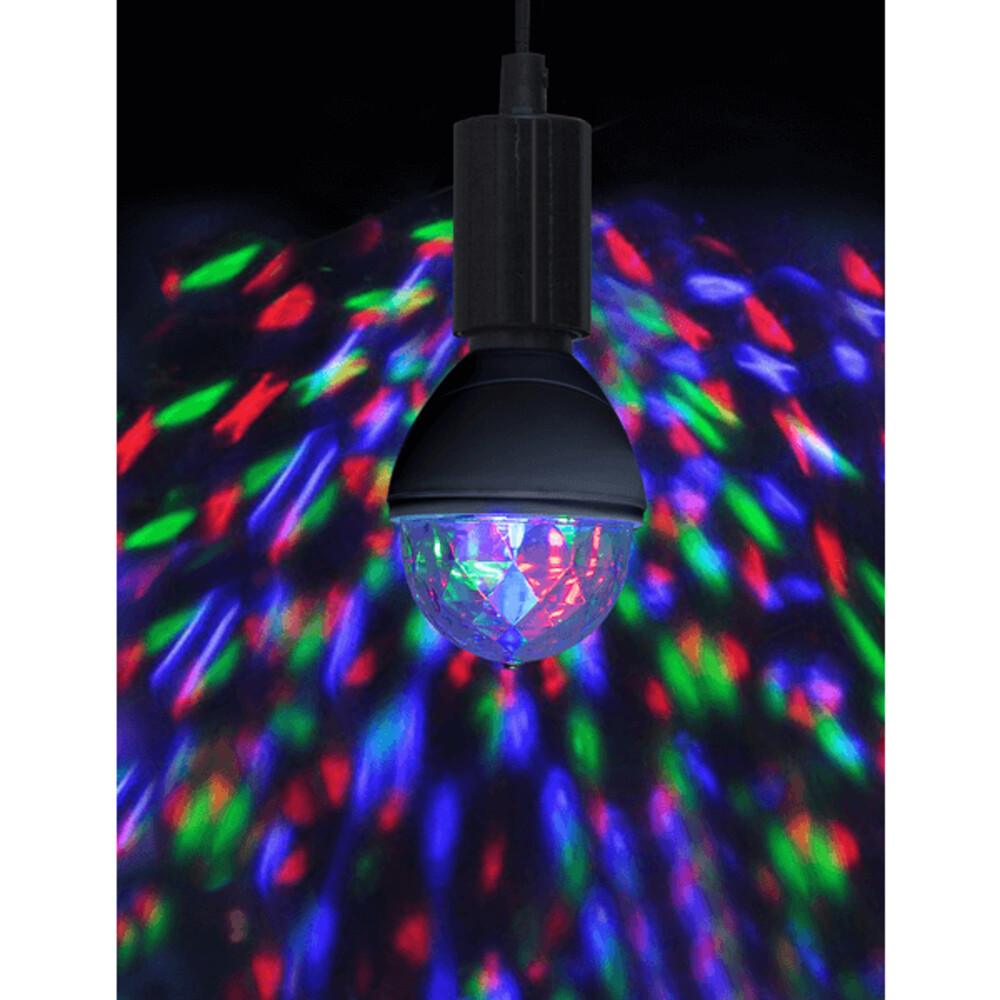 Faszinierendes RGB Disco-Licht von Star Trading in ansprechender Optik E27 Lampenfassung