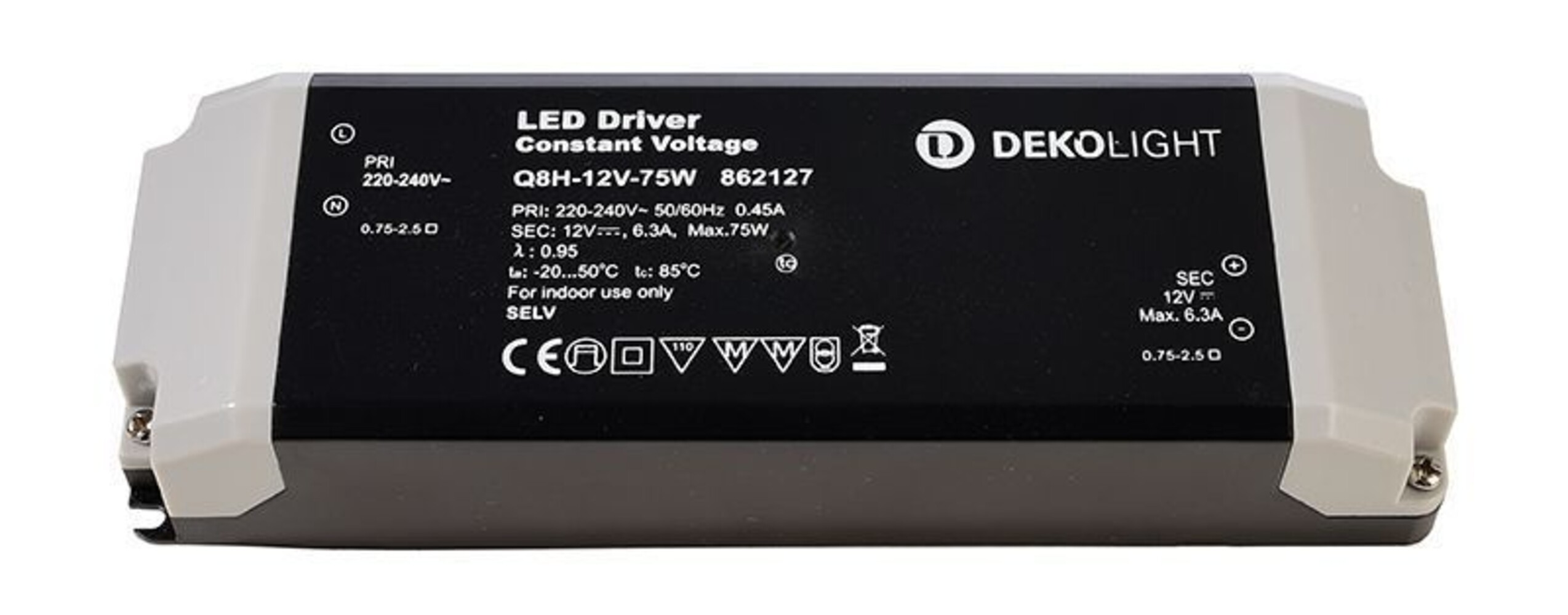 Hochwertiges spannungskonstantes LED Netzteil von der Marke Deko-Light
