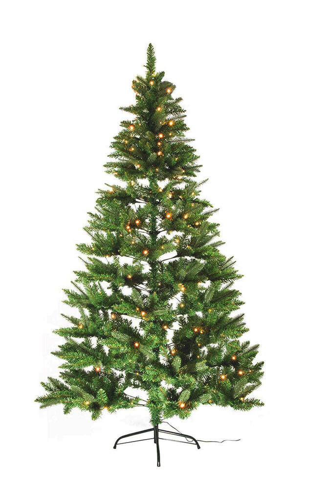 Bezaubernder, beleuchteter Weihnachtsbaum von Star Trading mit 210 LEDs, der eine feierliche Atmosphäre erzeugt
