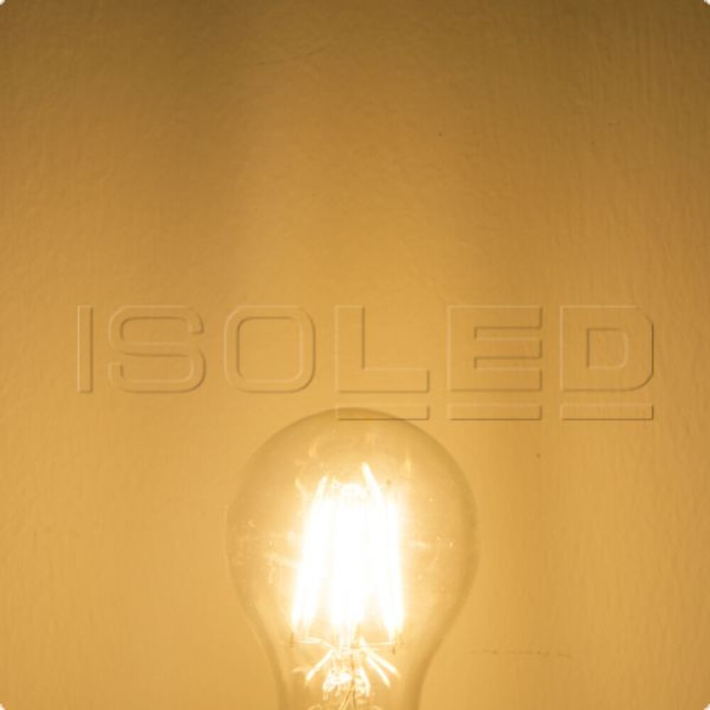 hochwertiges LED-Leuchtmittel von Isoled in warmem Weiß und klarer Ausführung