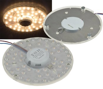 LED Umrüstmodul "UM24ww" für Leuchten, Ø180mm, 24W, 2150lm, 3000K, Magnethalter