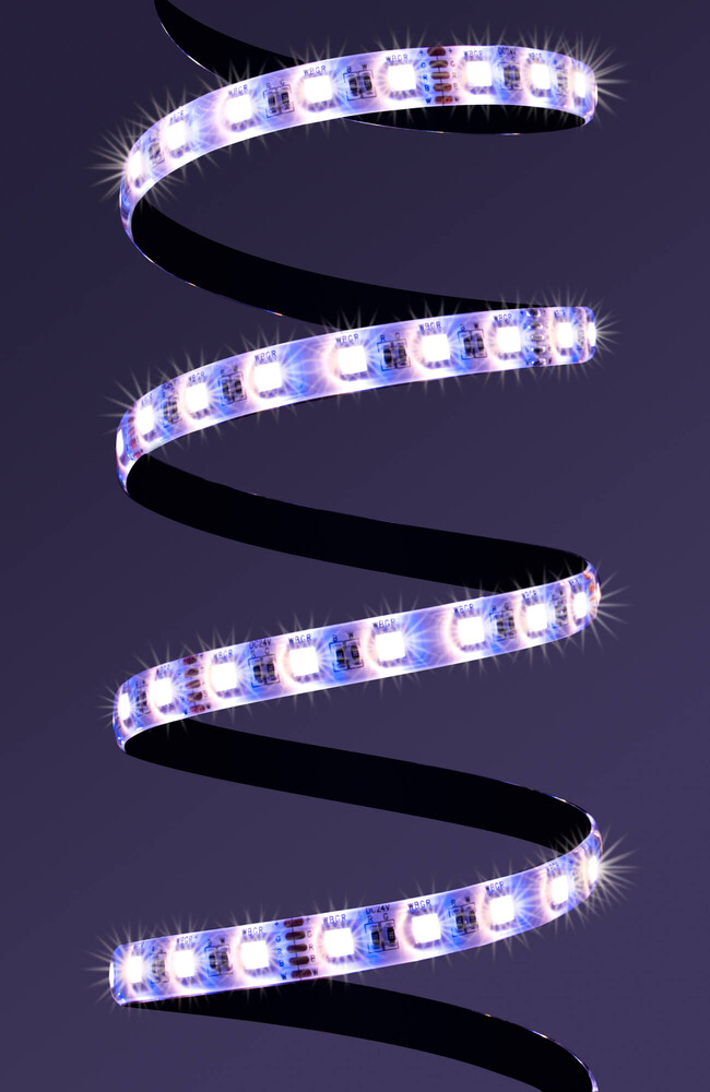 Hochwertiger, farbenfroher LED Streifen von LED Universum, mit einzigartiger Ausstrahlung und hoher Helligkeit
