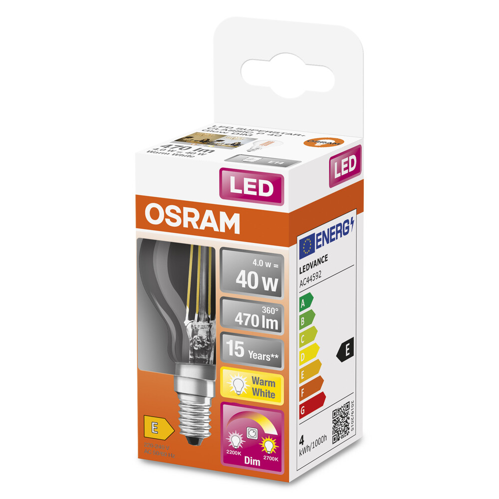 Glänzendes LED-Leuchtmittel von OSRAM, das eine angenehme Helligkeit von 470 lm ausstrahlt