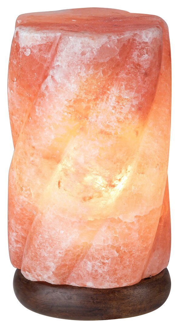 Dekoleuchte Hekla 2677, E14, 15W, 2700K, 90lm, Steinsalz-Holz, orange-rot, warmweiß, Innen, 21,5cm