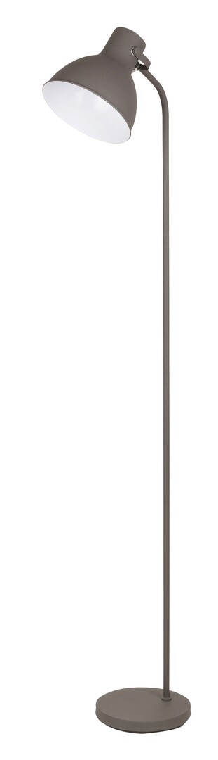 Stehlampe Derek 4329, E27, Metall, grau, Industriell, 160cm
