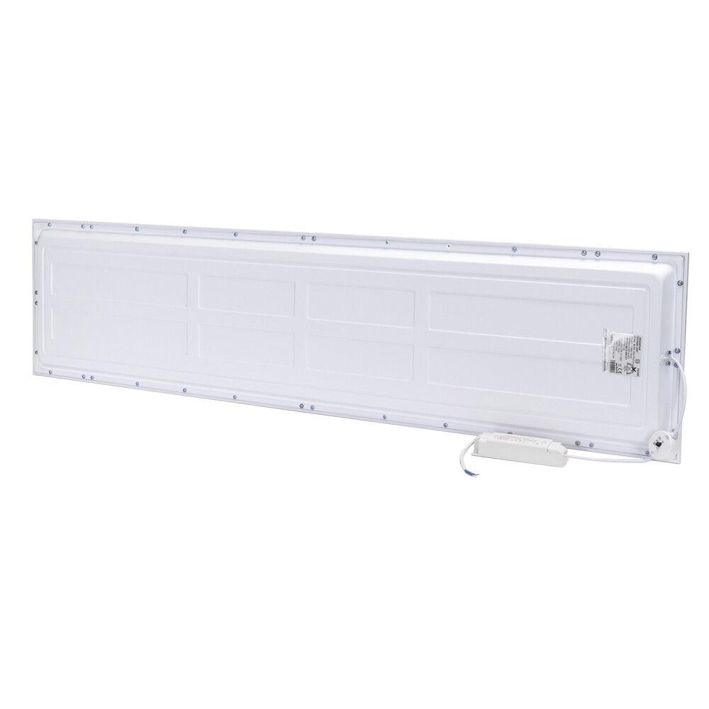 LED Panel 120x30cm 40W Rahmen weiß 3CCT 3000/4000/6500K 5200lm L1195xB295xH27mm
