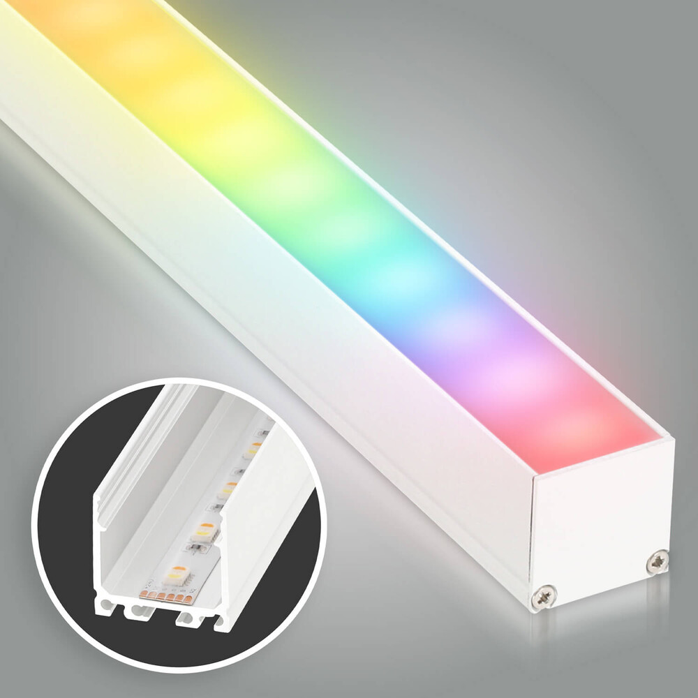Premium LED Leiste in Weiß von LED Universum mit professioneller RGB CCT 5 in 1 Technologie