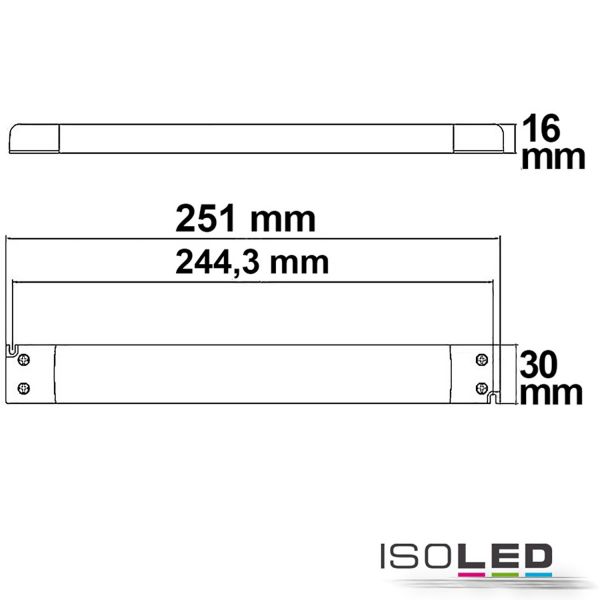 LED Trafo 24V/DC, 0-30W, slim, SELV - 113285