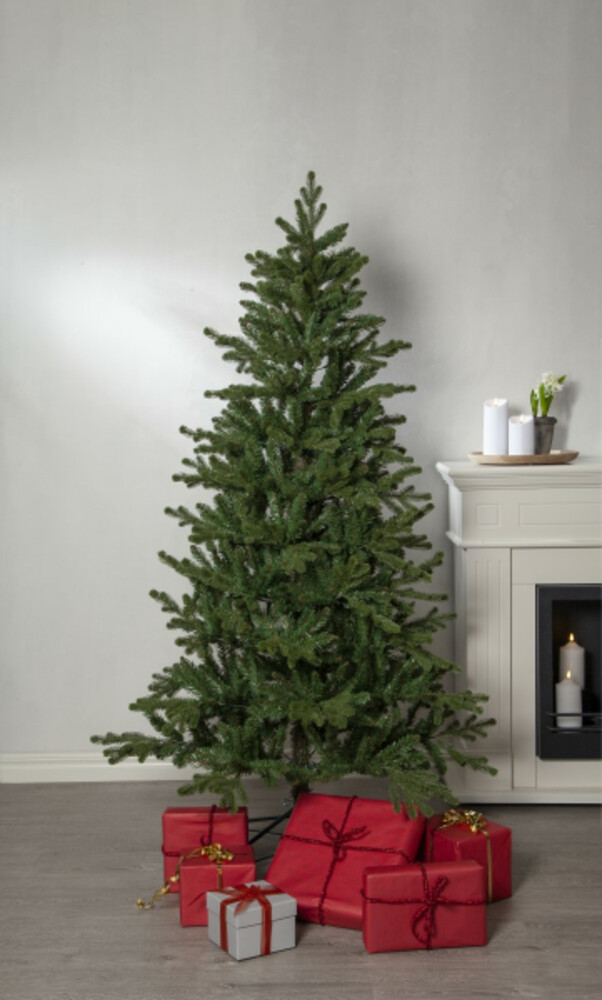 Prächtiger Weihnachtsbaum von Star Trading mit stabilen Metallfuß für outdoor Nutzung
