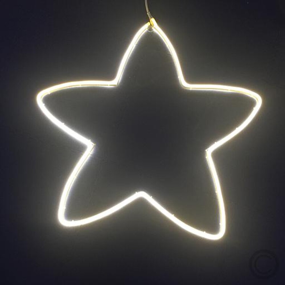 Schickes Silhouetten-Fensterbild von der Marke Lotti mit leuchtendem LED Stern