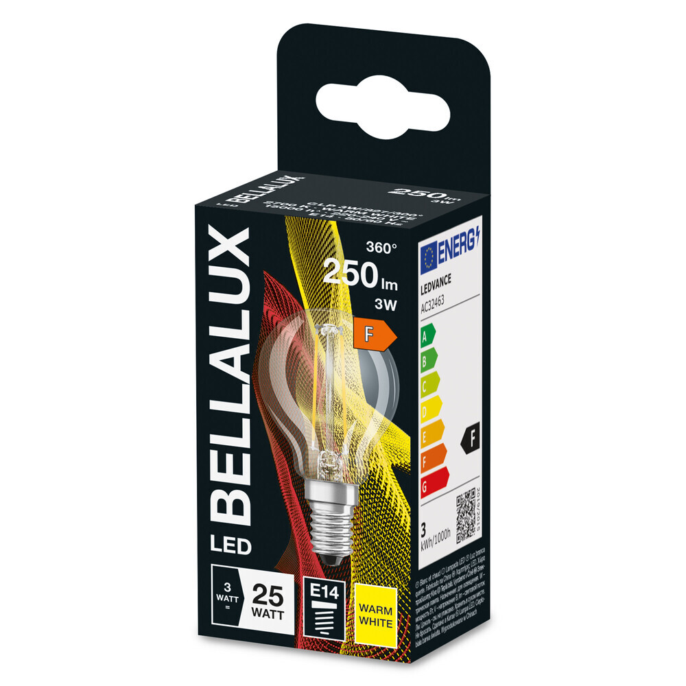 Hochwertiges BELLALUX Leuchtmittel mit warmer Lichtfarbe
