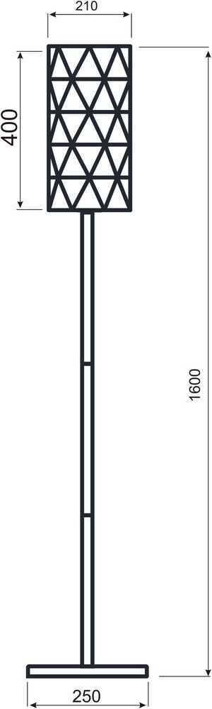 Stehlampe von Deko-Light, Asterope linear, 220-240V AC, 50-60Hz, E27, 1x max 100.00W