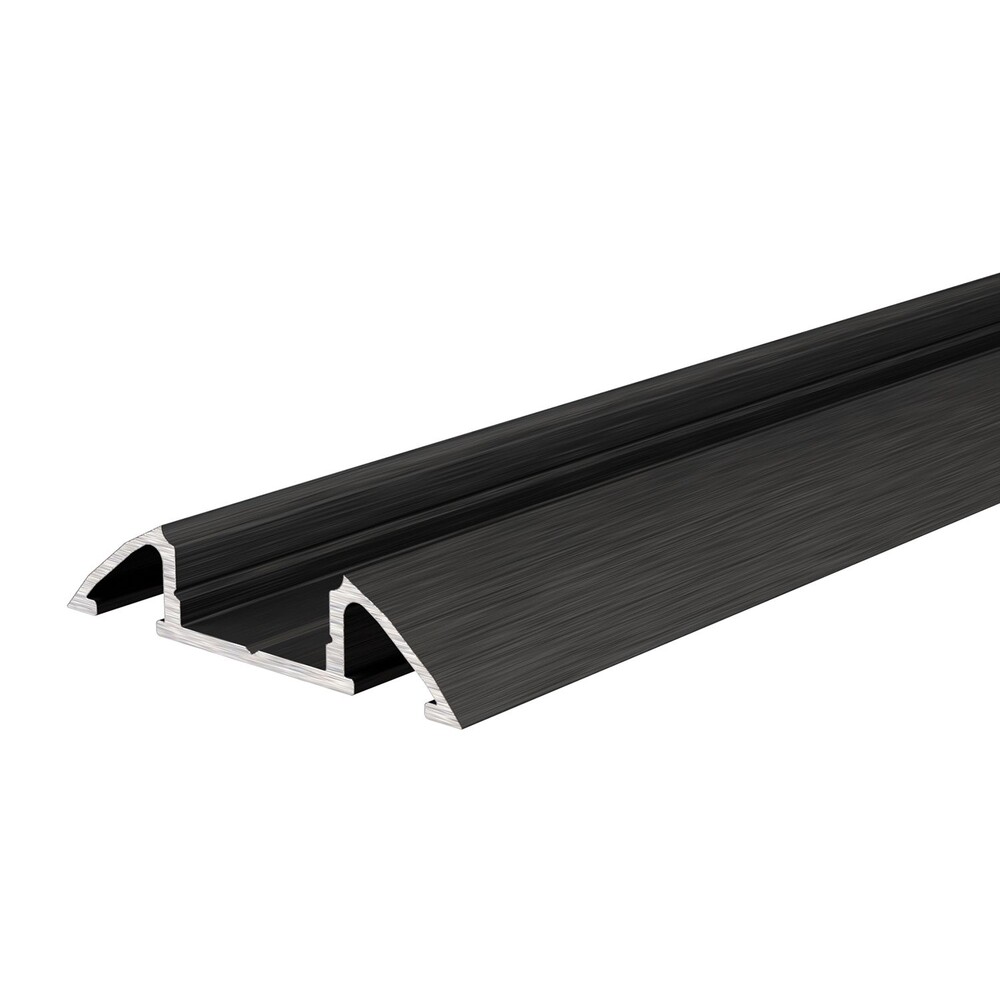 Schickes LED Profil in matt schwarz, flach, von Deko-Light, perfekt für 10-11.3 mm LED Streifen