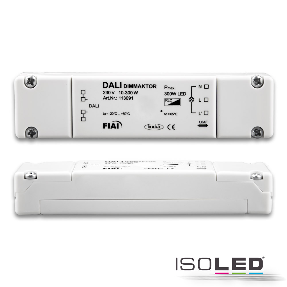 113091 DALI-Universal-Dimmer für dimmbare 230V LED Leuchtmittel/Trafos, 10-300VA