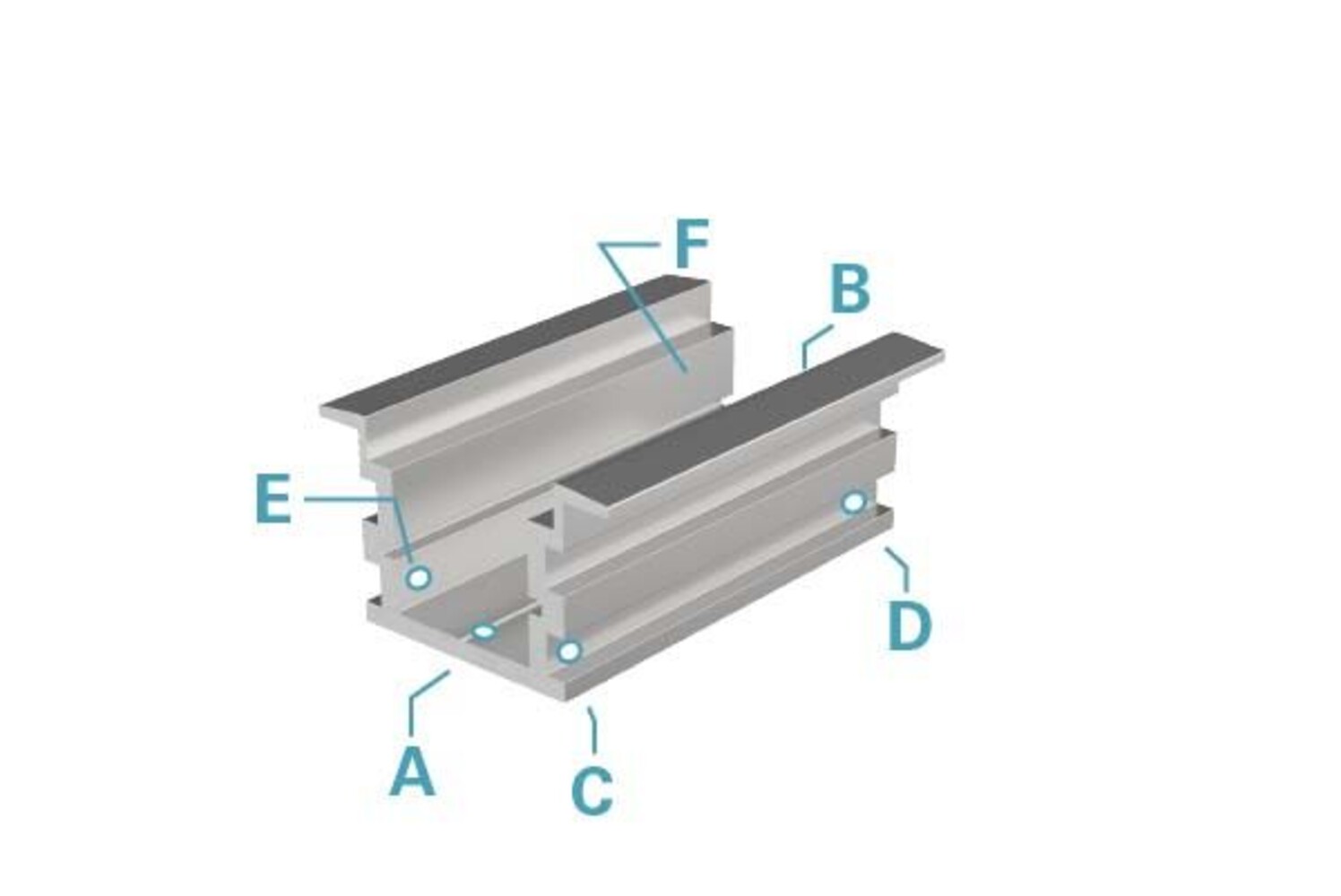 Attraktives LED-Profil in Silber matt, eloxiert, ideal für 15-16,3 mm LED Stripes von der Marke Deko-Light