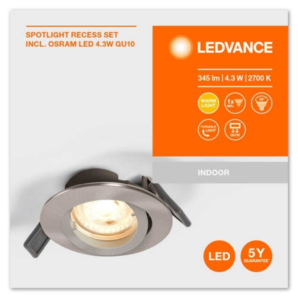 Hochwertiges und leistungsfähiges LEDVANCE Downlight/Flutlicht in purem Weiß