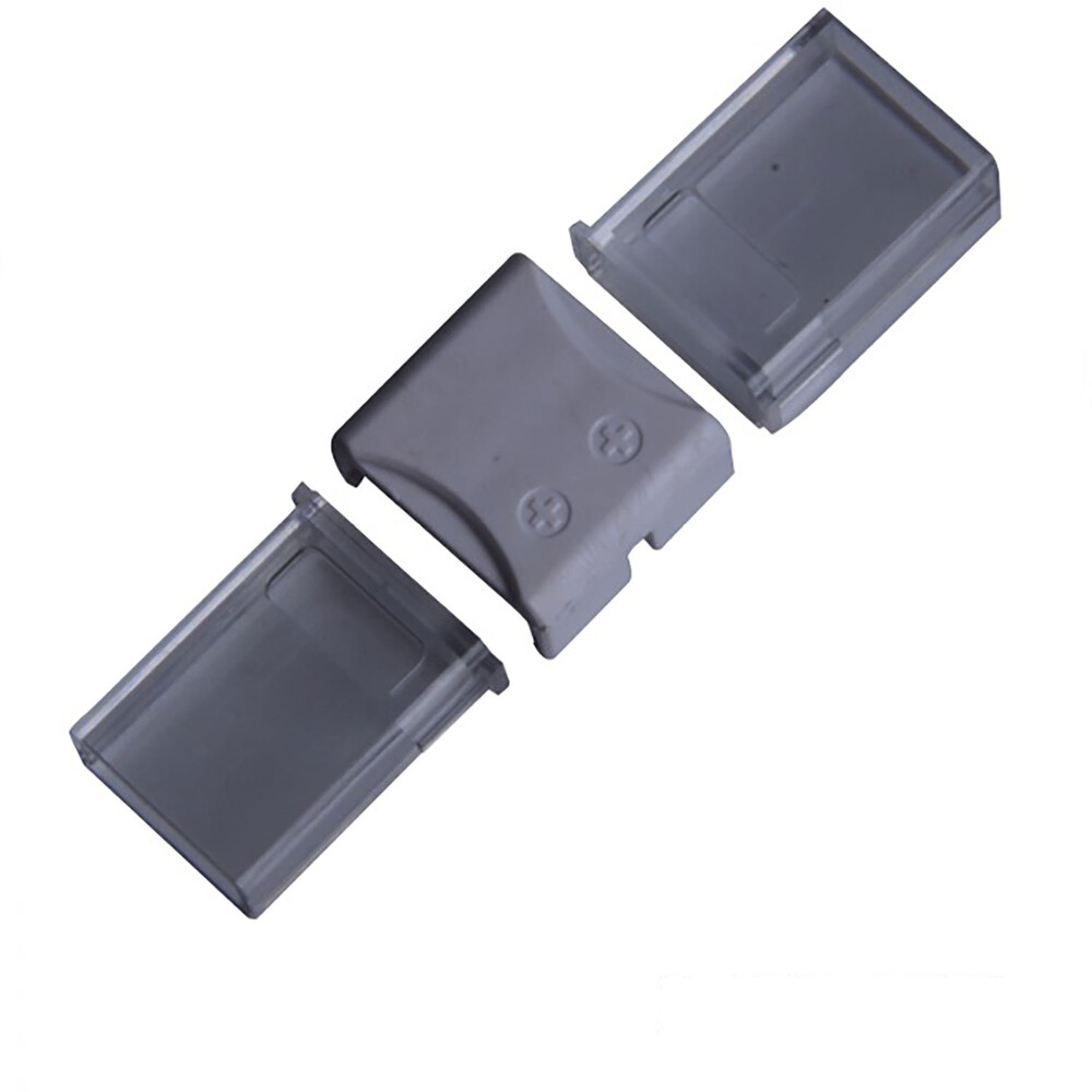 Hochwertiger Verbinder von Isoled, geeignet für 2-polige Flexstreifen mit 12mm Breite und 8mm Pitch, maximale Belastbarkeit 5A