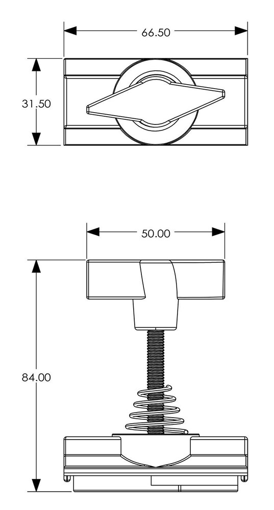 Hochwertiger Schienen-Adapter von Deko-Light mit maximaler Belastung von 10kg für Zusatzkomponenten