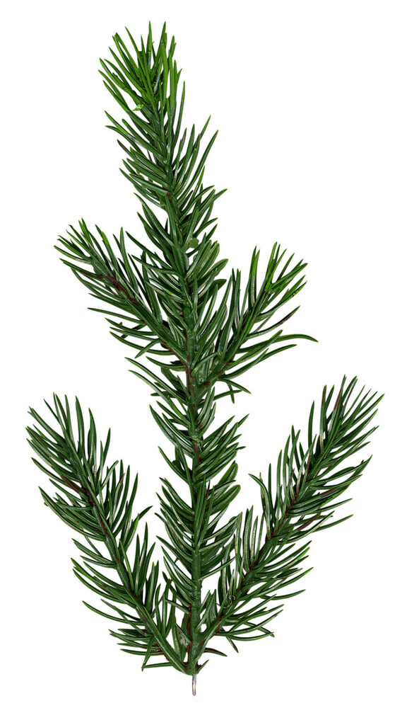 Luxuriöser grüner Weihnachtsbaum von Star Trading mit stabilem Metallfuß, geeignet für den Outdoor-Einsatz