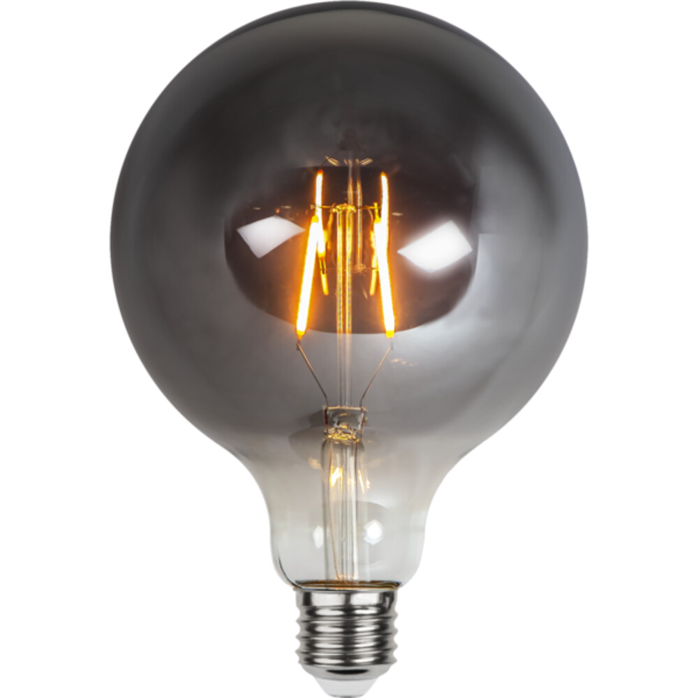 Brilliantes LED-Leuchtmittel von Star Trading mit edler Edison-Optik in rauchigem Grau