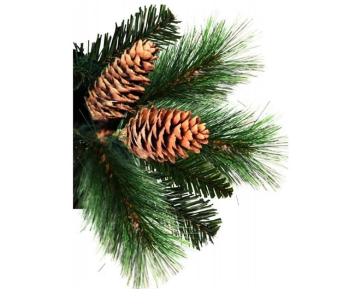 Prachtvoller Weihnachtsbaum grün mit Tannenzapfen von Star Trading