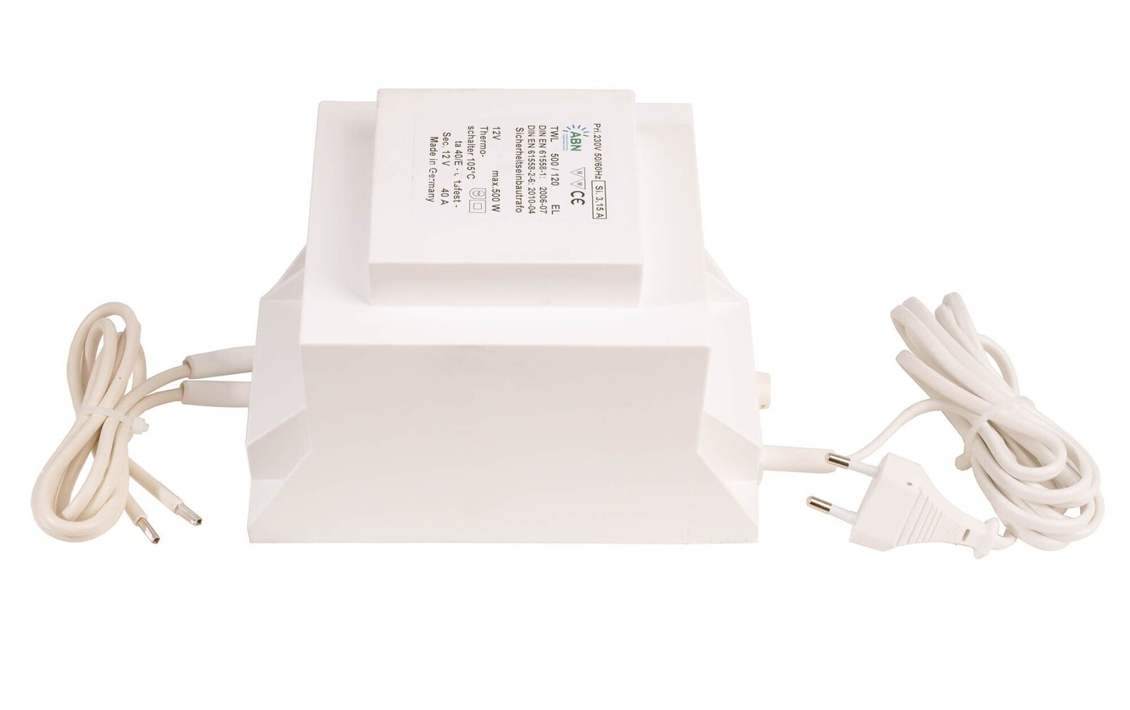 Hochwertiges LED Netzteil der Marke ABN, spannungskonstant und dimmbar mit absoluter Zuverlässigkeit
