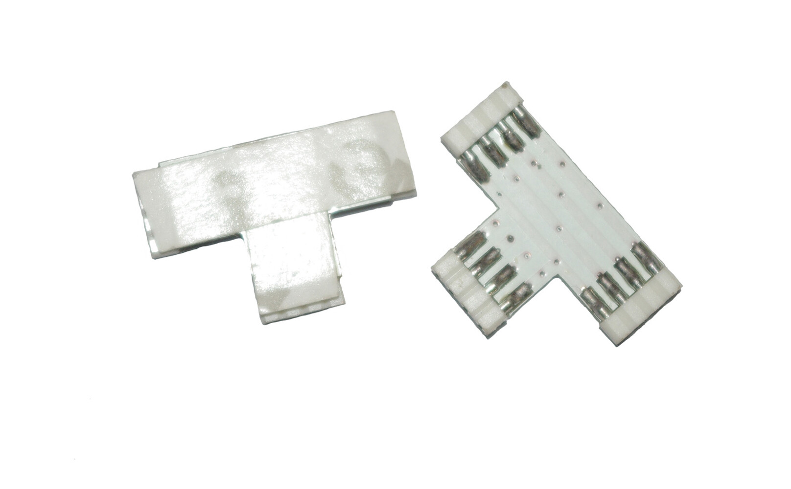 Weiße 4-polige T-Verbinder im 10er Set für LED Streifen von LED Universum