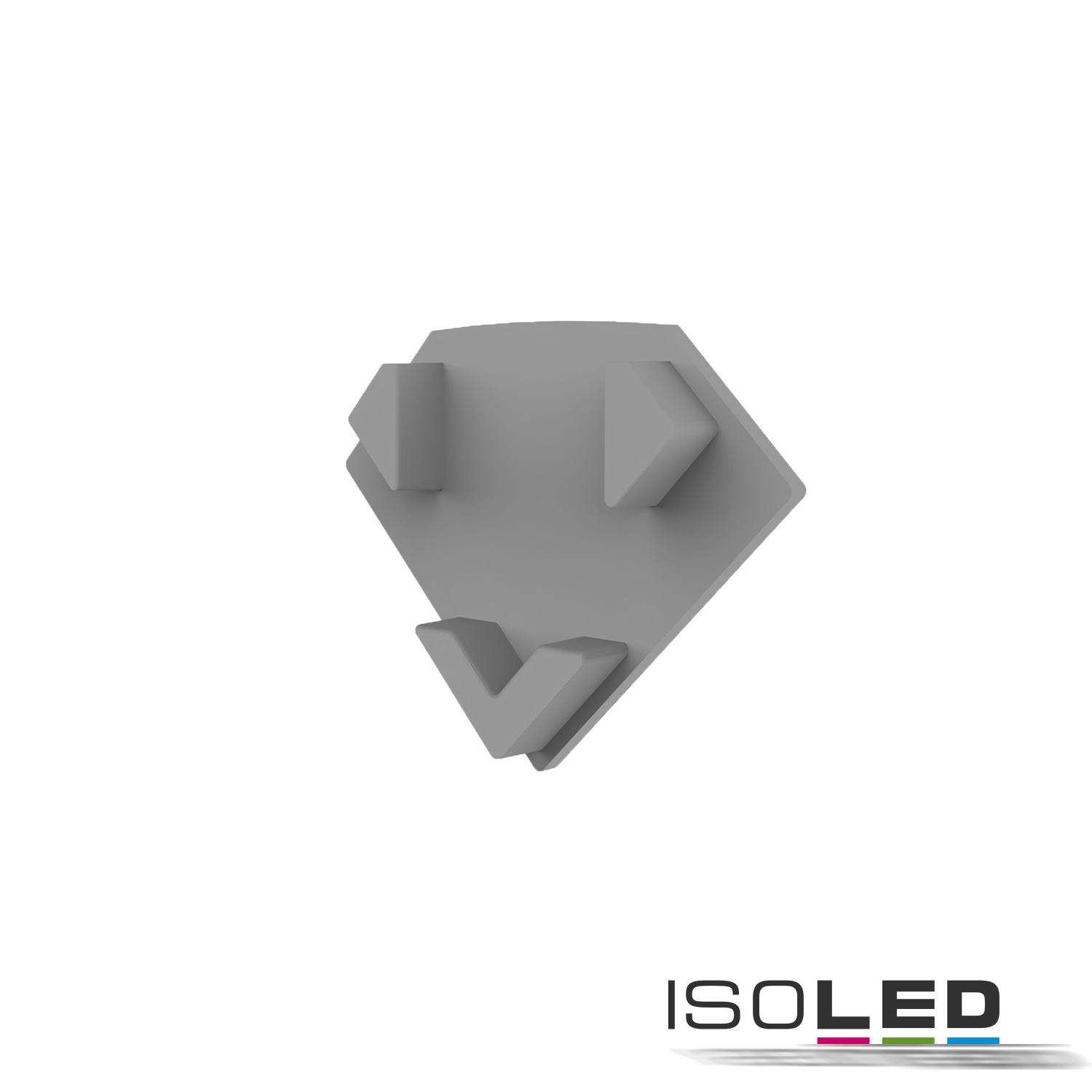ISOLED 114955 Endkappe E206 für LED Fliesenprofil Inneneck, 1STK