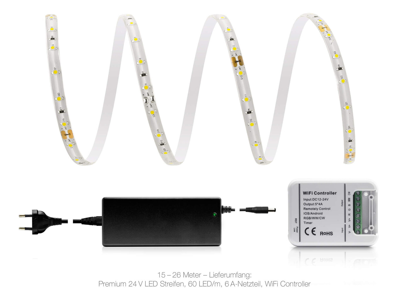 Premium LED-Streifen in neutralweiß mit beeindruckenden 60 LEDs m von LED Universum
