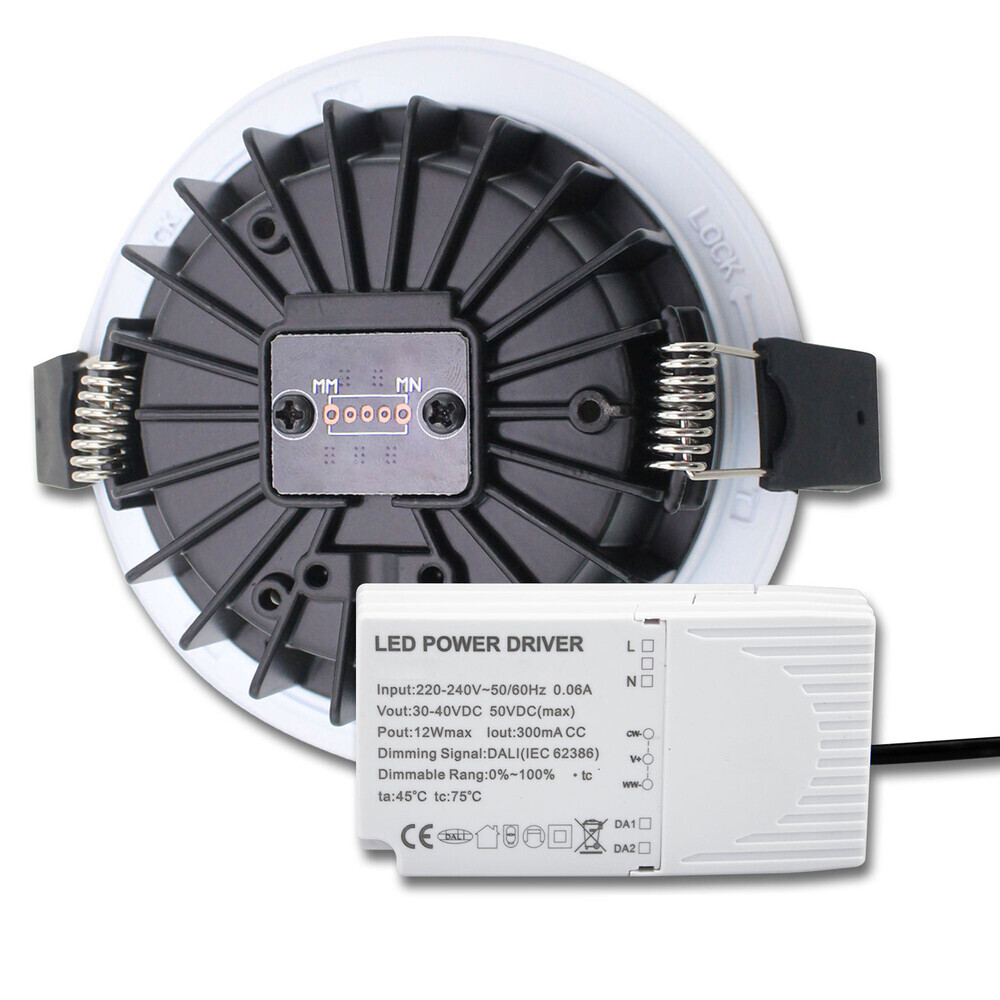 Hochwertiger, push-dimmbarer LED Einbaustrahler Sys 90 von Isoled in Weißdynamik