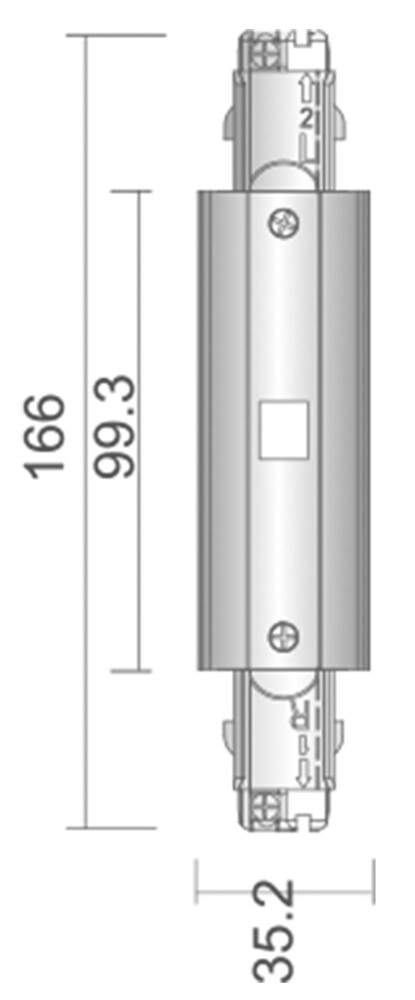 Deko-Light Verbinder mit Einseitenkonnektivität und links-rechts Einspeisemöglichkeit