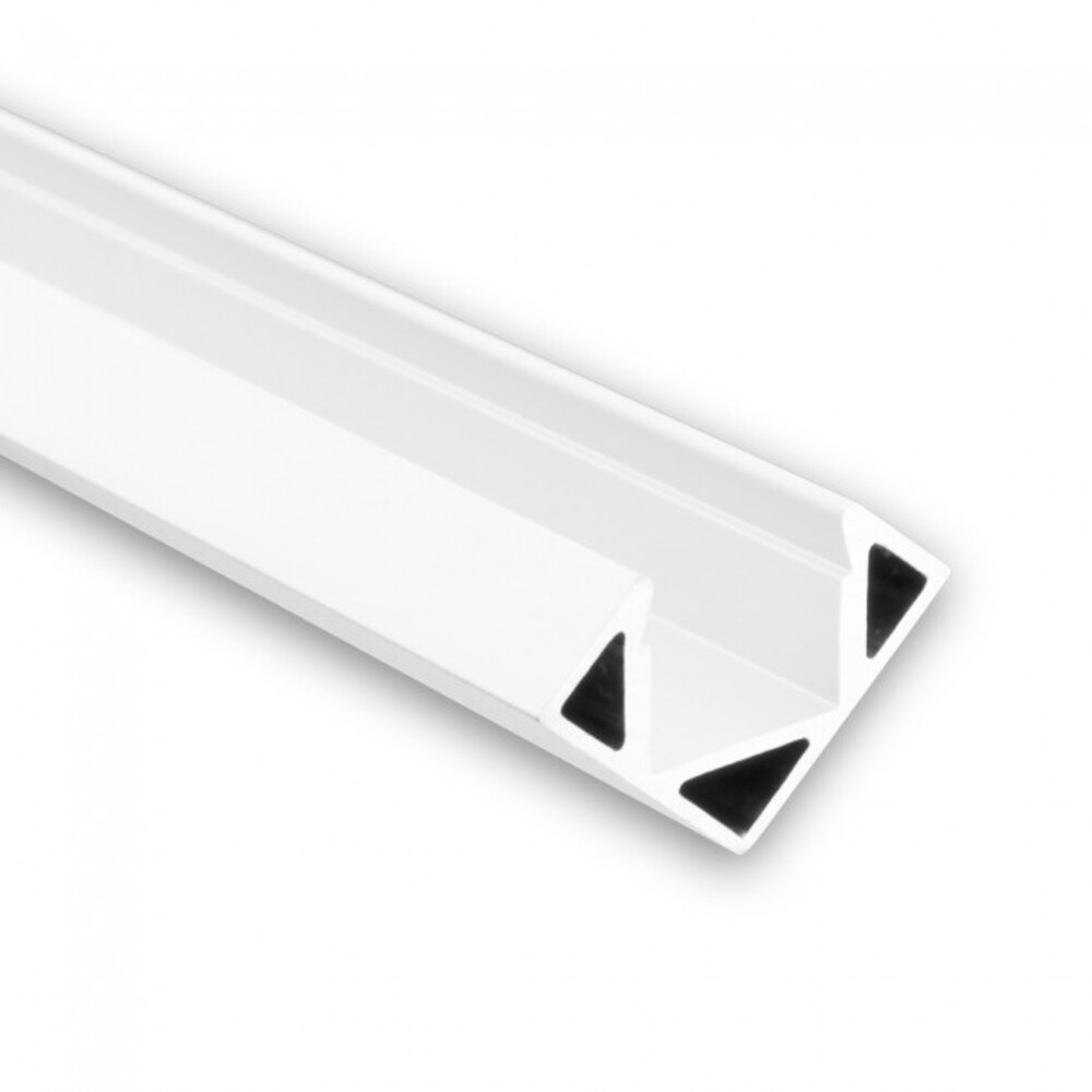 LED Profil von GALAXY profiles in leuchtem Weiß RAL 9010, abgestimmt für LED Stripes bis zu 11 mm